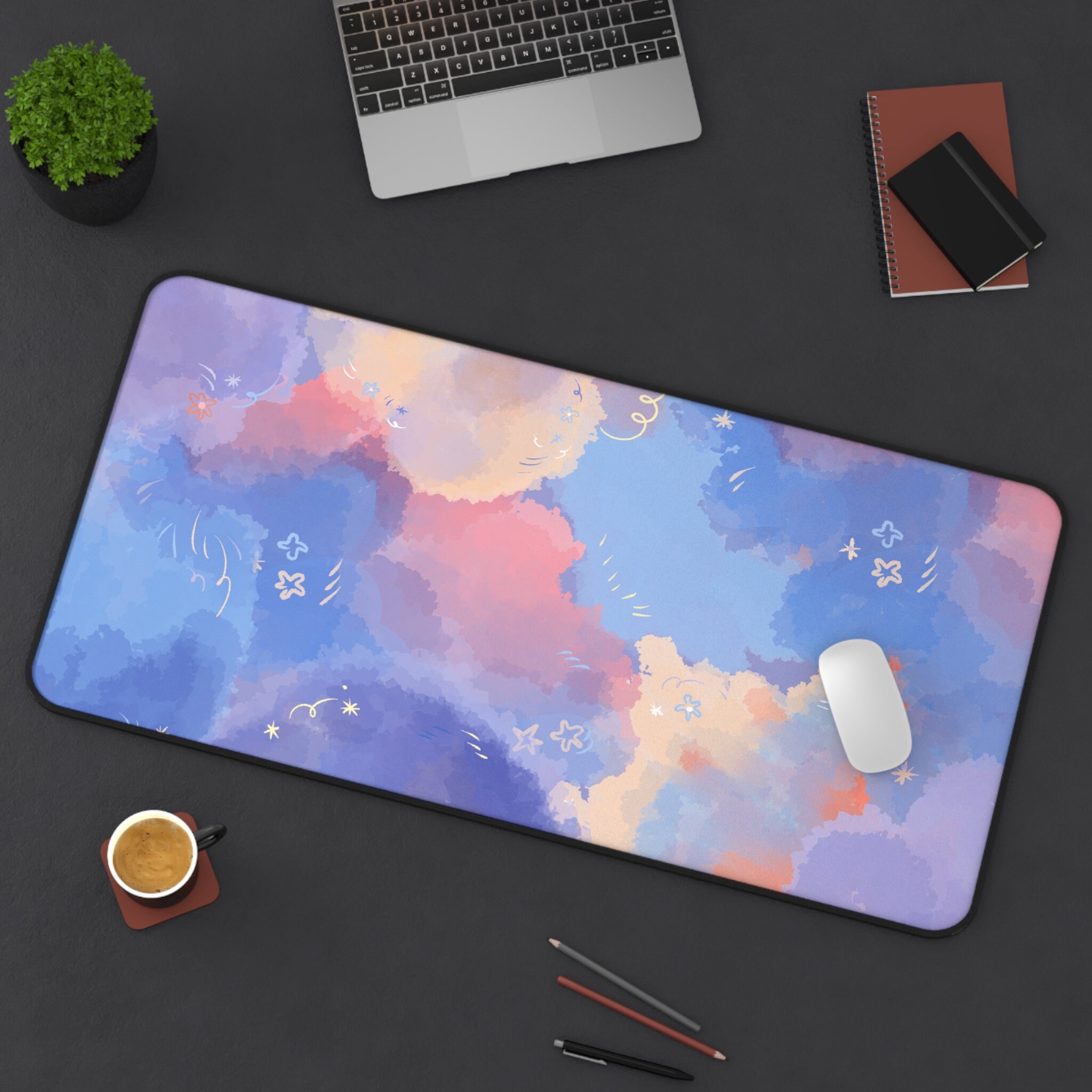 Large and Cute Desk Mat, Desk Mat Kawaii, Cute Mouse Pad Etsy
