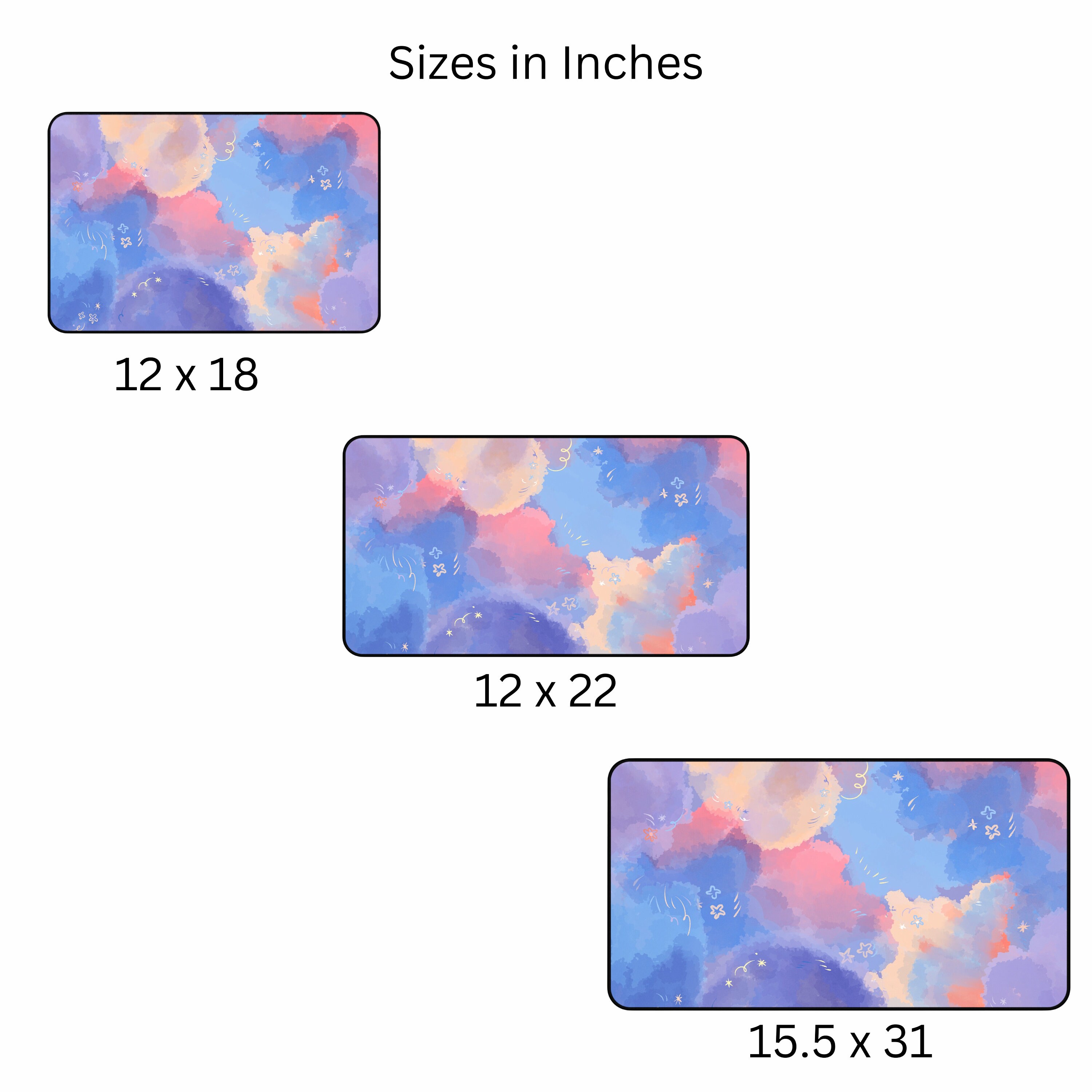 Large and Cute Desk Mat, Desk Mat Kawaii, Cute Mouse Pad Etsy