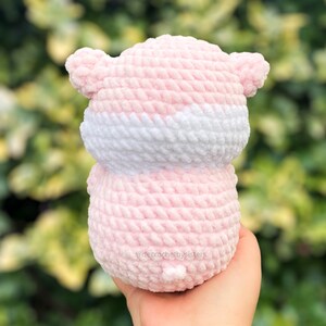 Valentine's Day Hamster Plushie Crochet Pattern - Heartfelt DIY Gift, digital pattern image 5
