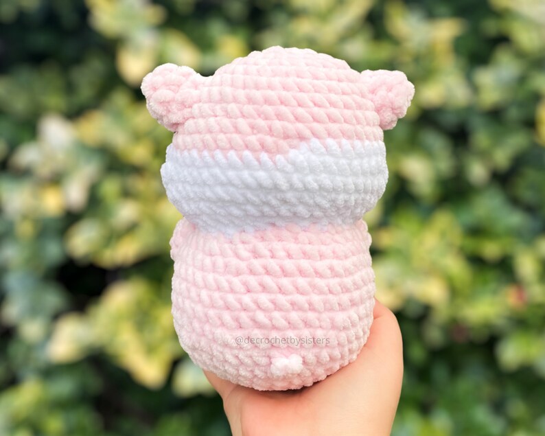 Valentine's Day Hamster Plushie Crochet Pattern - Heartfelt DIY Gift, digital pattern image 5