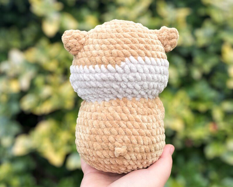 Valentine's Day Hamster Plushie Crochet Pattern - Heartfelt DIY Gift, digital pattern image 9