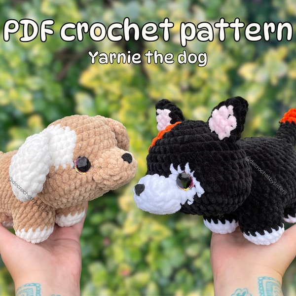 Chubby Dog Crochet Pattern: Yarnie Puppy Amigurumi (PDF Pattern)