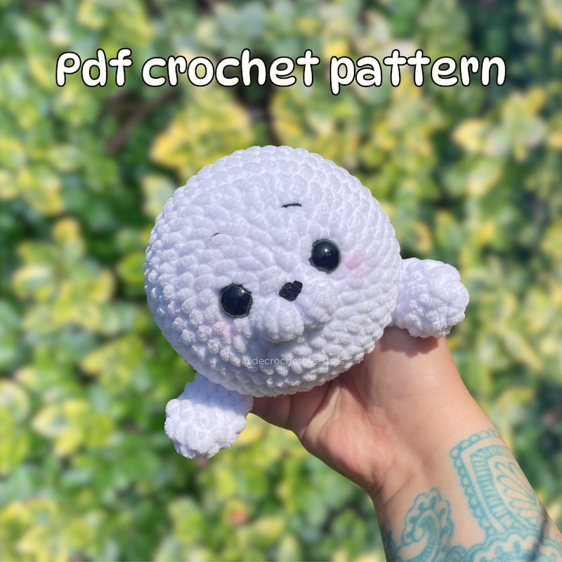 Seal Plush Pattern Sewing Etsy
