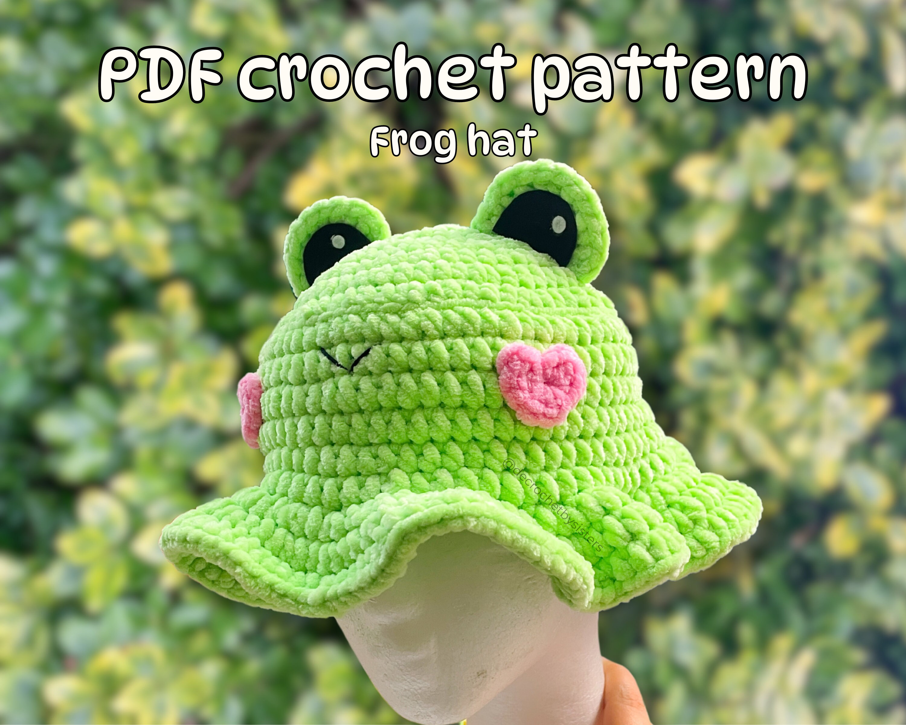 Crochet Frog Bucket Hat Pattern: Amigurumi PDF (intermediate) - Etsy
