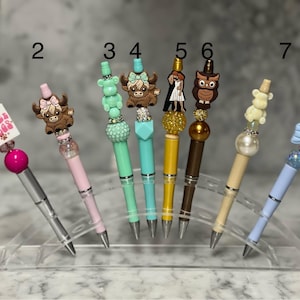 Beaded Pens|Whimsical pens|Fun pens|Evil eye pen|owl pen|Cupcake pen|Cute pens|Fun pens| Perfect gift