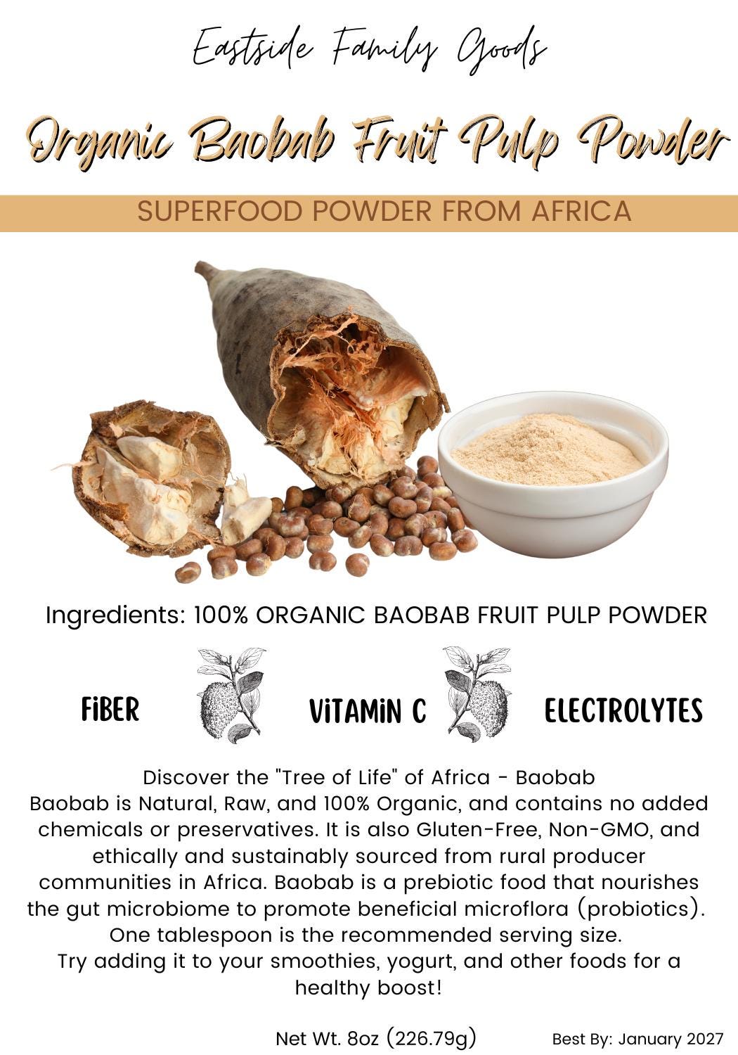 Baobab Tree Fruit Powder