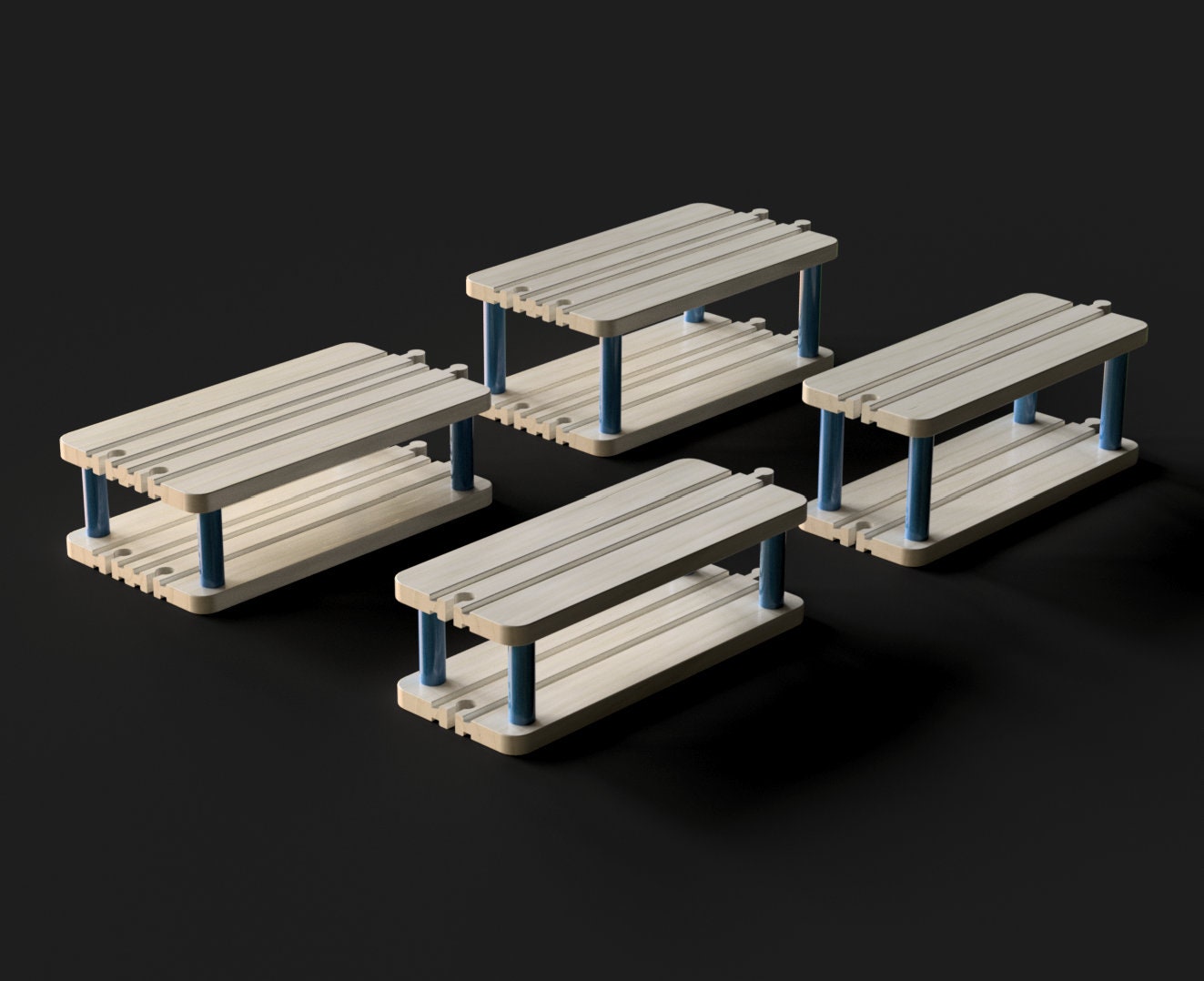 Sw9 Rear Rails Stl Large Set of Wooden Rails for Train Circuit / for CNC (STL,OBJ Files ...