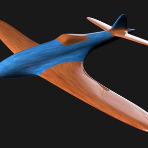 Wind racer (CNC f3d and stl files) decorative wooden plane