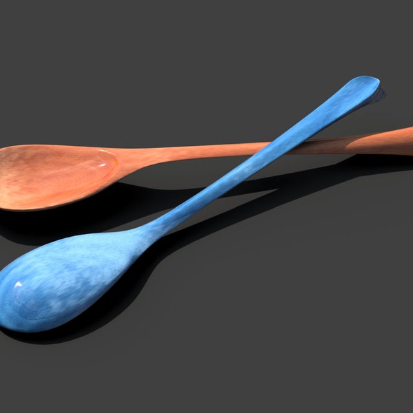 Wooden spoon 3D model for CNC (STL)