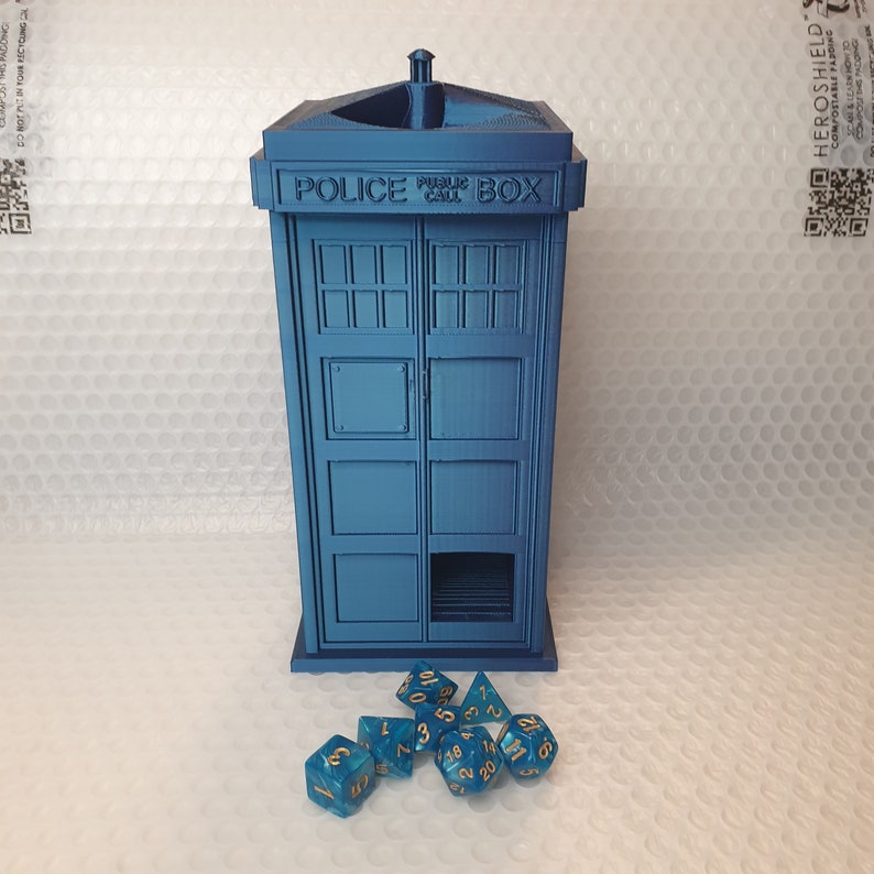 DND Tardis Dice Tower 3D Printed Doctor Who Themed Dice Etsy Australia