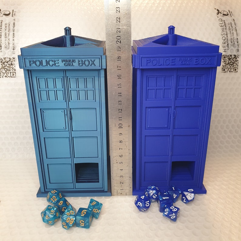 DND Tardis Dice Tower 3D Printed Doctor Who Themed Dice Etsy Australia