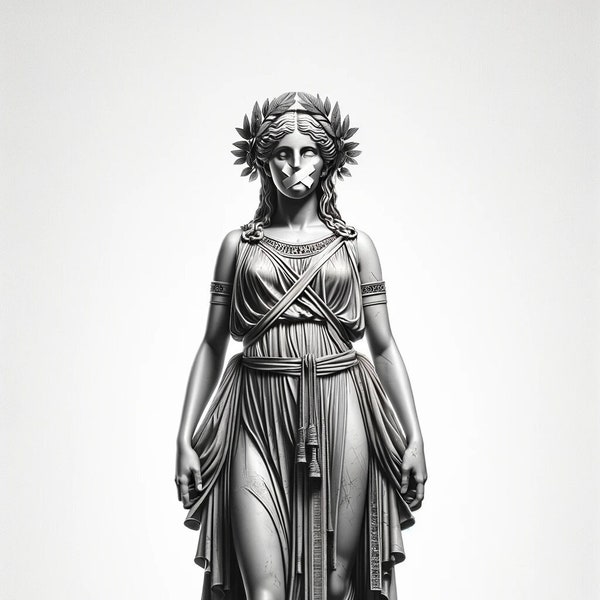 Angerona, the Roman Goddess of Secret and Silence- High-Resolution Digital Image