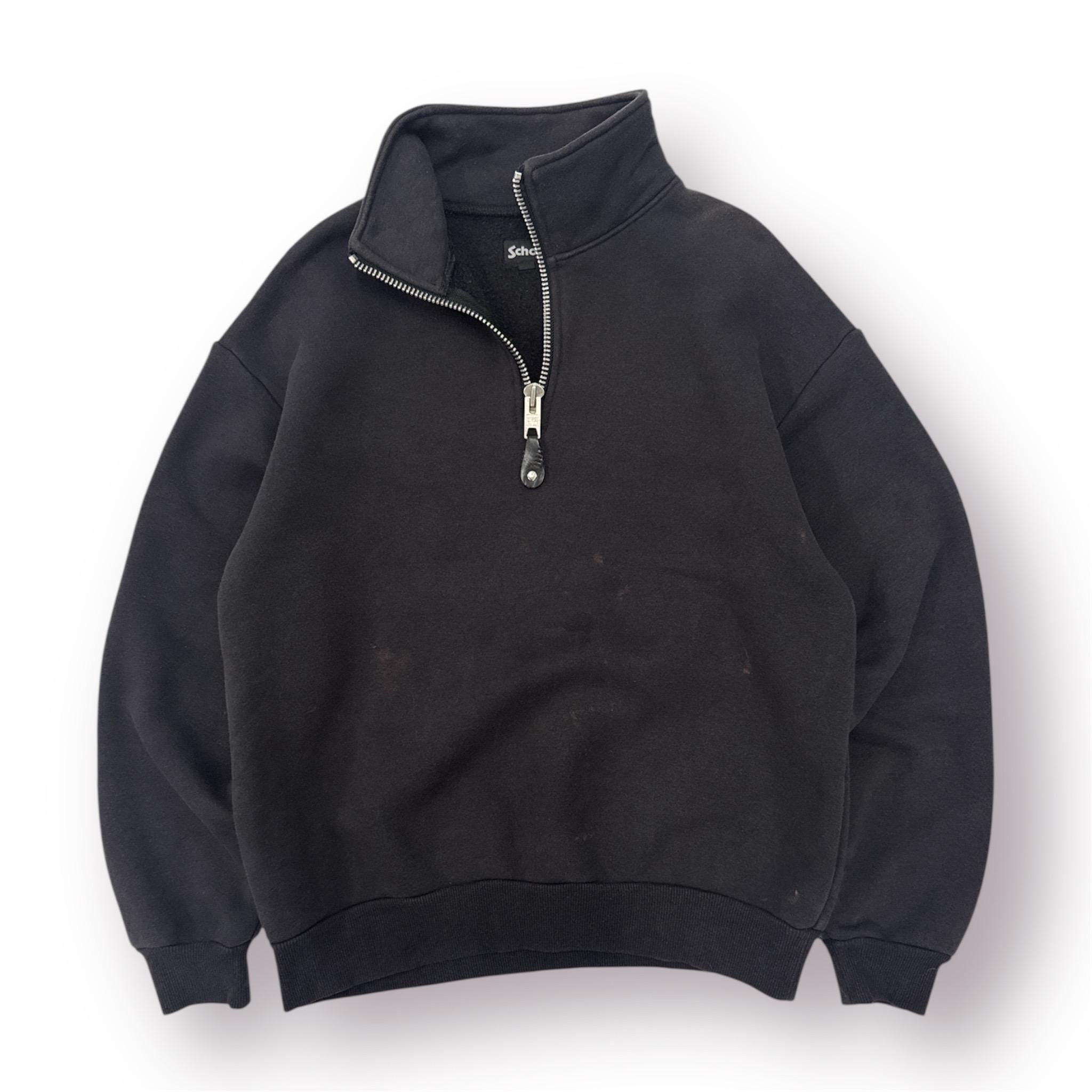 SR Original Half Zip［BLACK］simianring Nike Men's Solid Black Sportswear Half-Zip Sweatshirt Activewear