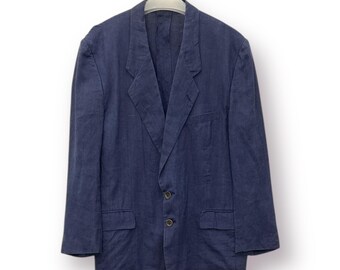 Vintage Christian Dior Monsieur Wool Blazer, Notch Lapel, Size L