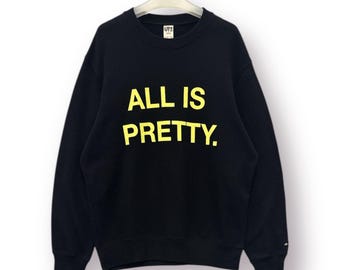 Sudadera vintage japonesa con cuello redondo de Andy Warhol Art en negro - L