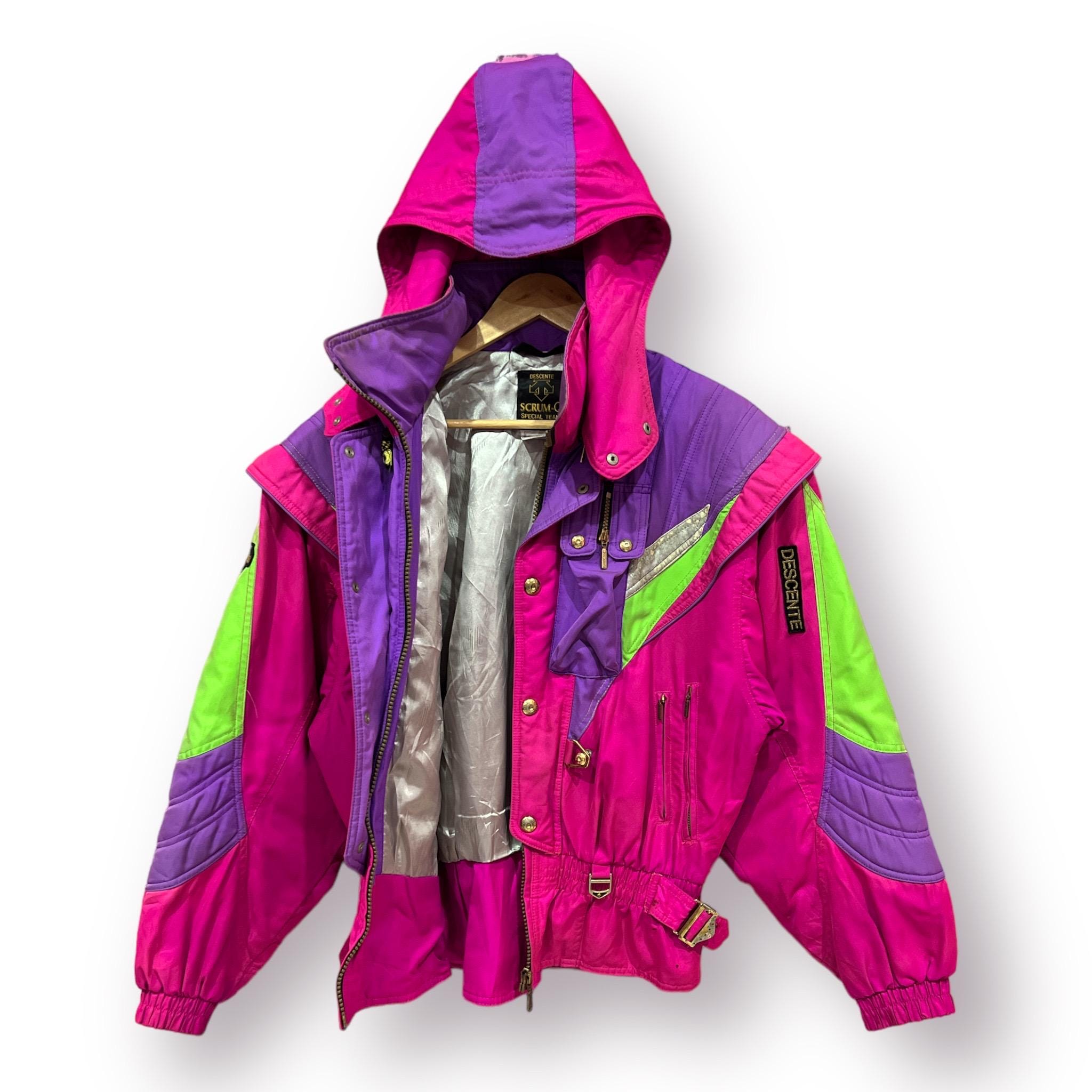 Vintage Scrum-q Descente International Skiwear Multicolor Jacket 