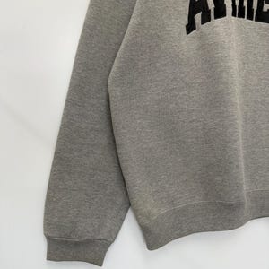 Pode incluir: Camisola cinzenta com a palavra "AVIRE" em letras grandes e pretas no peito. A camisola tem gola redonda e mangas compridas com punhos canelados. O tecido parece ser um material macio e confort&aacute;vel.