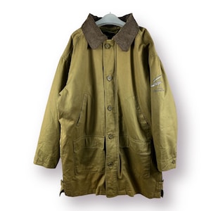 Vintage Yamaha Fishing Gear BARN Coat Duck Canvas hunting jacket - LL