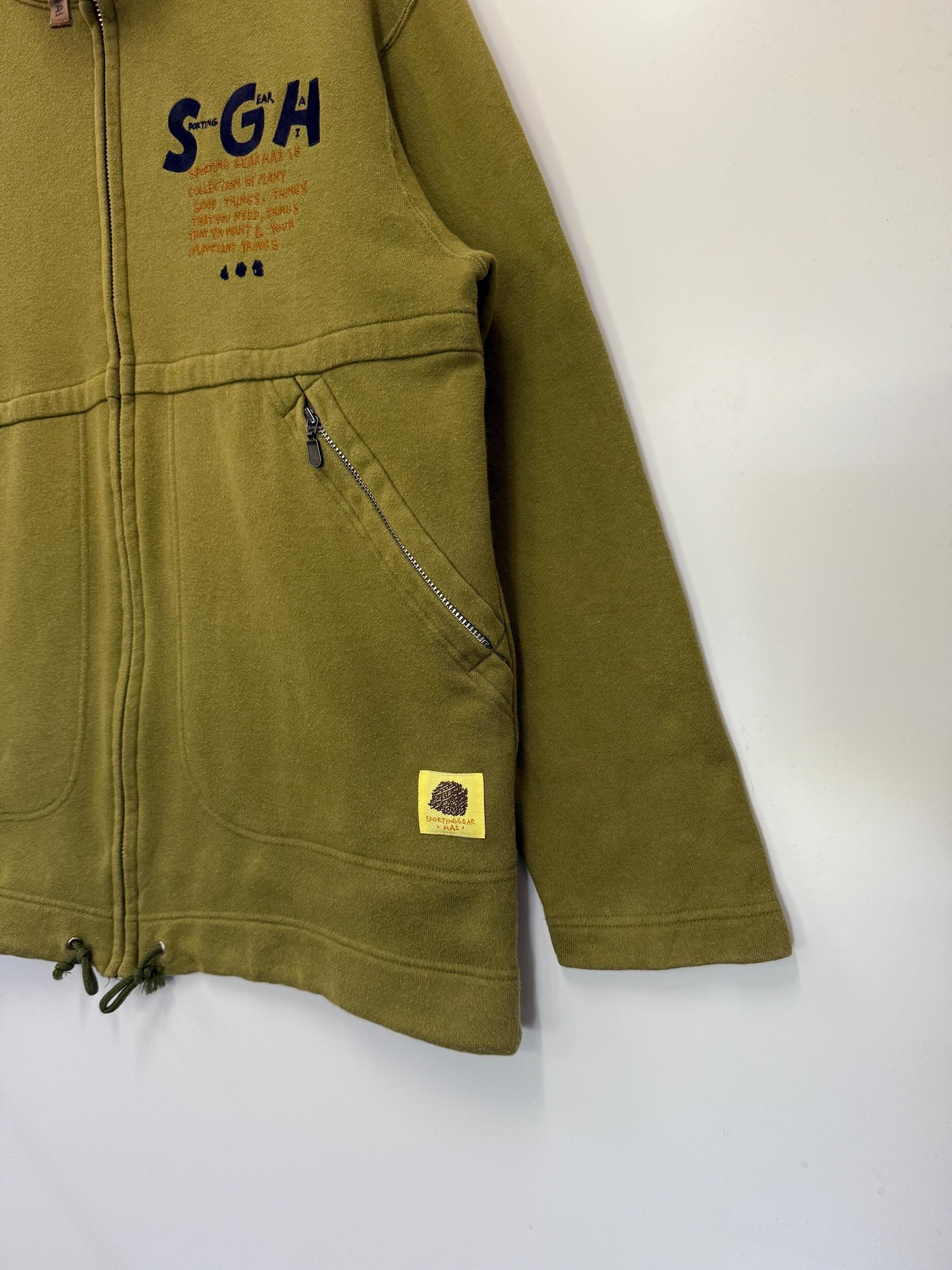 トップス Archive HAI ISSEY MIYAKE Pocket Sweat Vintage Hai Sporting Gear Issey Miyake Zipper Sweat Jacket M