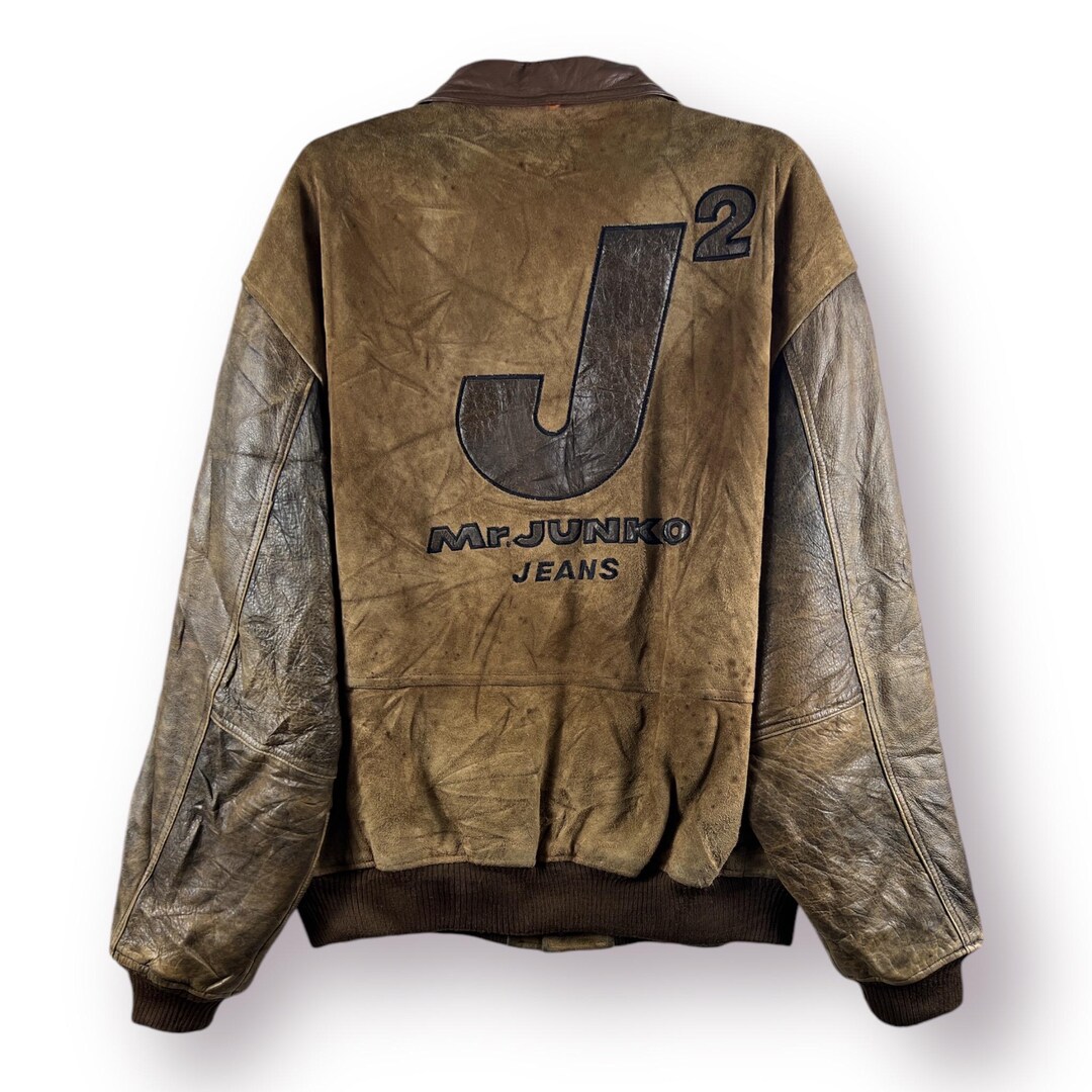 luv maison japanese label leather jacket