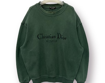 Vintage 90s Christian Dior Sweatshirt Monsieur V Neck