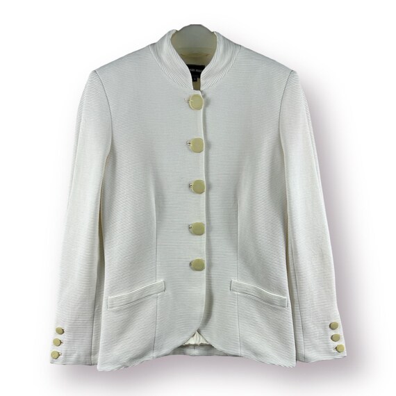 Vintage Italian Giorgio Armani Mandarin Collar Coat Jacket 44 