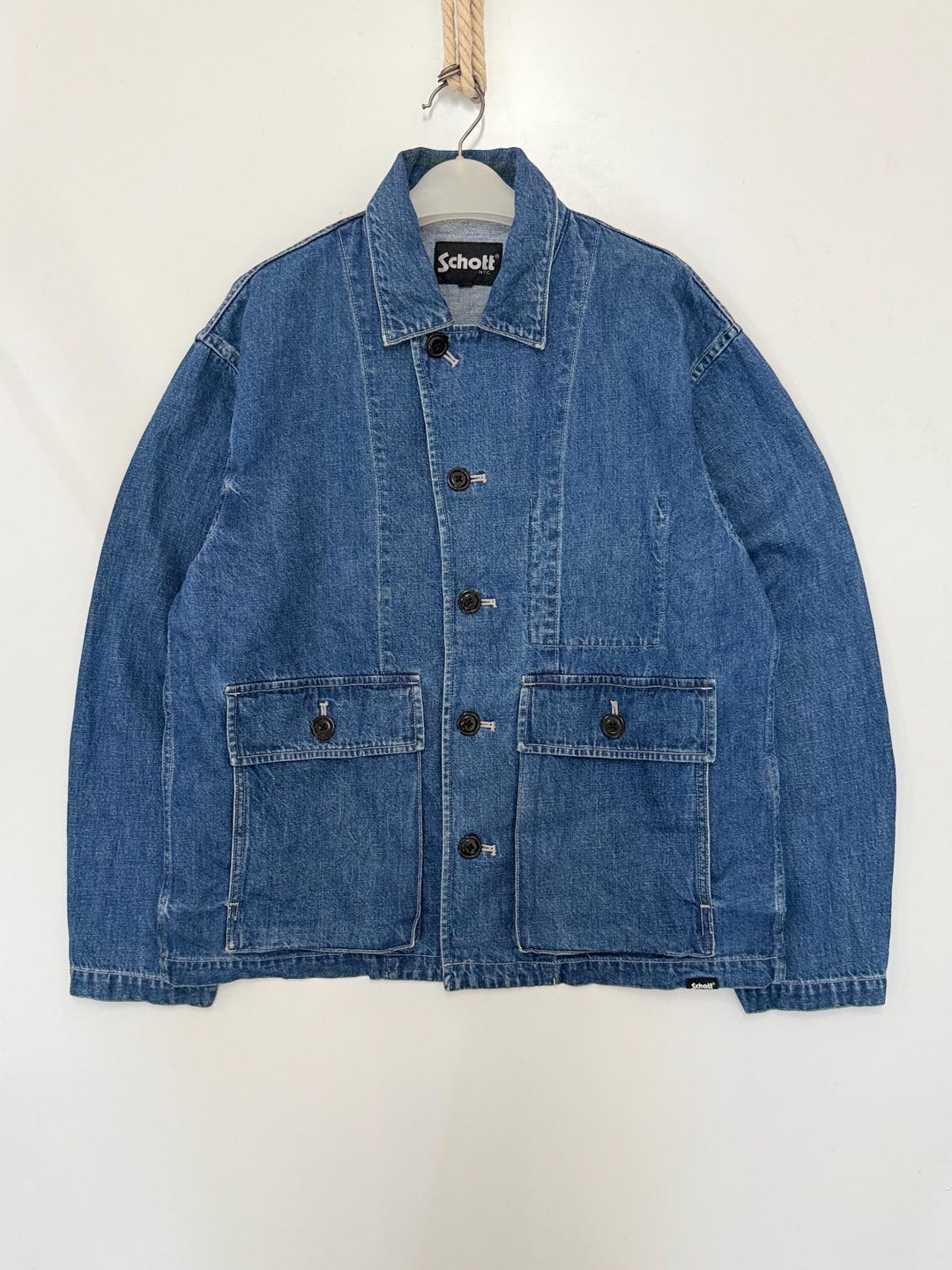 Vintage SCHOTT N.Y.C Amekaji Japan Denim Style Chore Jacket - L - Etsy