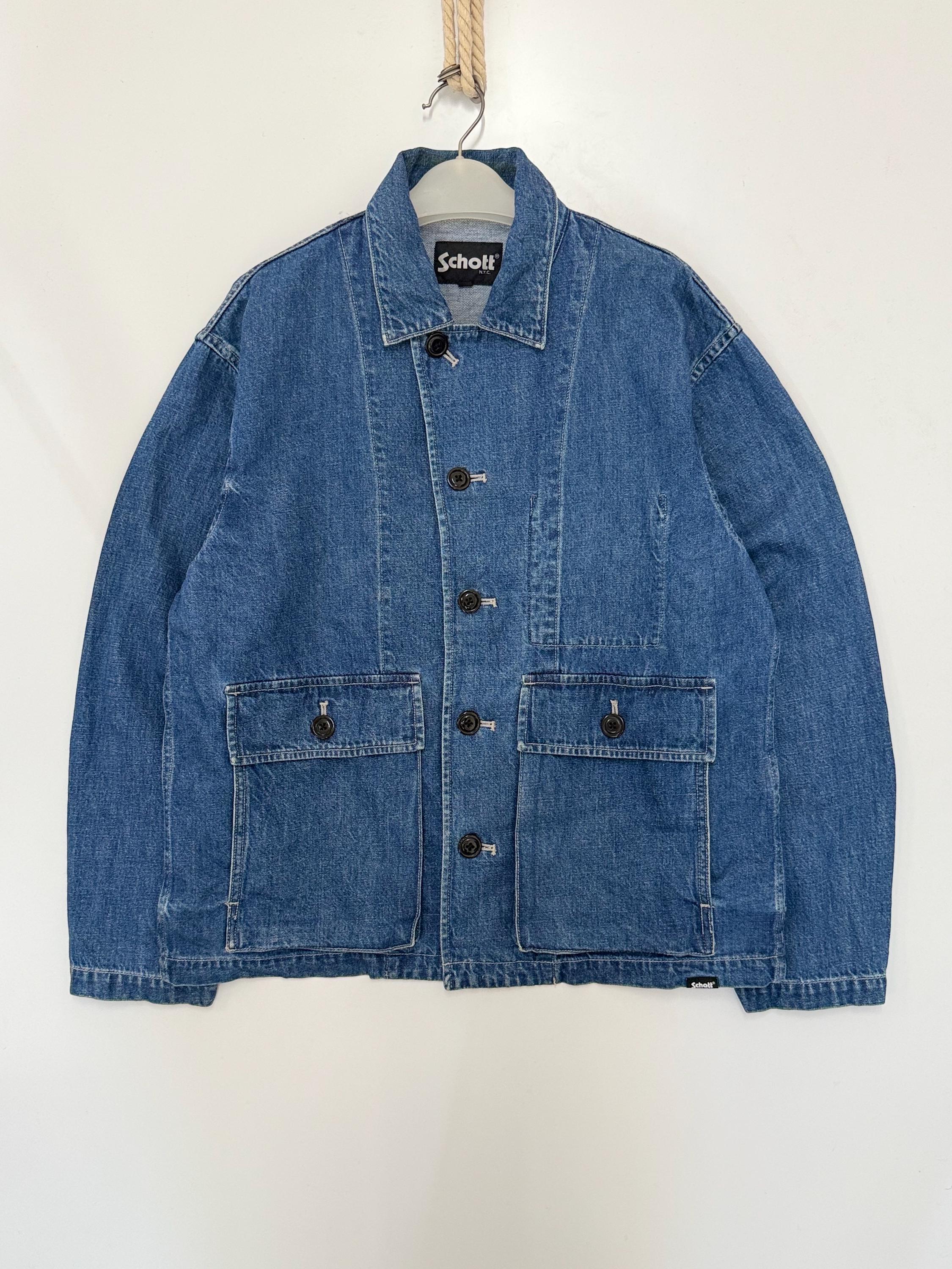 Vintage SCHOTT N.Y.C Amekaji Japan Denim Style Chore Jacket - L - Etsy