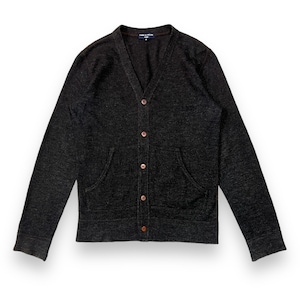 トップス COMME des GARCONS HOMME cardigan 80s COMME des GARCONS Cardigan (Thin) XL WOOL BLK AZ-N008 Used