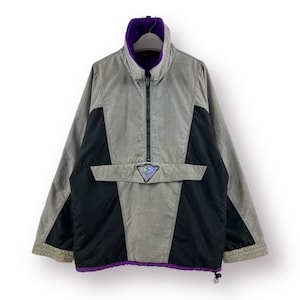 Vintage 90's Sims Snowboards USA Pullover Anorak  half zipper Color block jacket - S