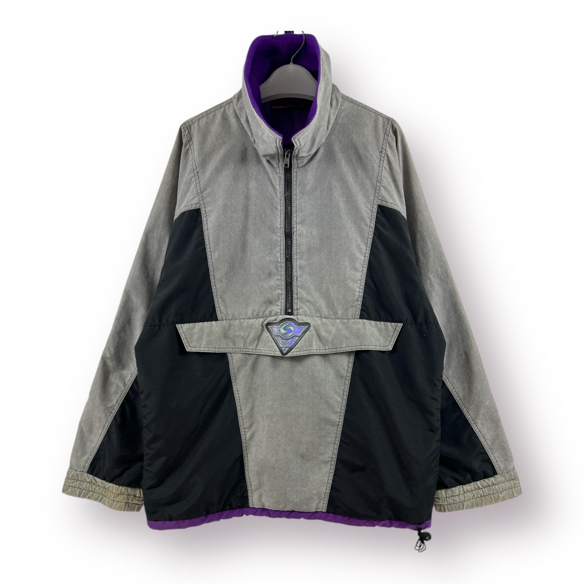 Vintage 90's Sims Snowboards USA Pullover Anorak Half Zipper Color