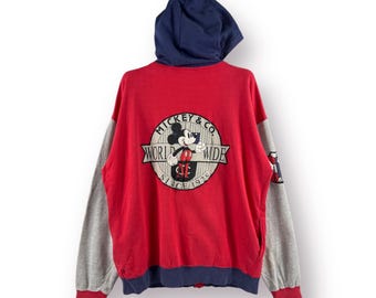 Vintage 90's Mickey Mouse Disney Zipper sweat Hoodie - M