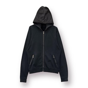 Vintage PRADA Sport Nylon Hood Zipped Sweat - M