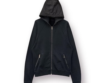 トップス Prada sport full zip hoodie Prada triangle-logo zip-up Hoodie | Black | FARFETCH IN