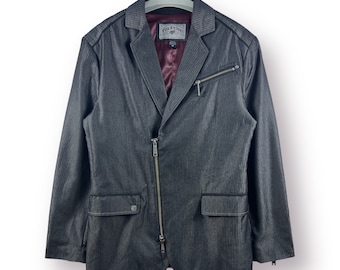 【vintage】 Oversizecoat Mod Vintage Zipper Coat Fox Deluxe Racing Stripe Coat Casual