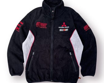 MITSUBISHI RALLIART スポーツジャケット　レア　貴重 Vintage Ralliart Mitsubishi Motors Racing Light Jacket - Etsy