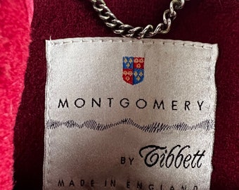 ヴィンテージ Montgomery by Tibbett ウール ダッフルコート (レッド