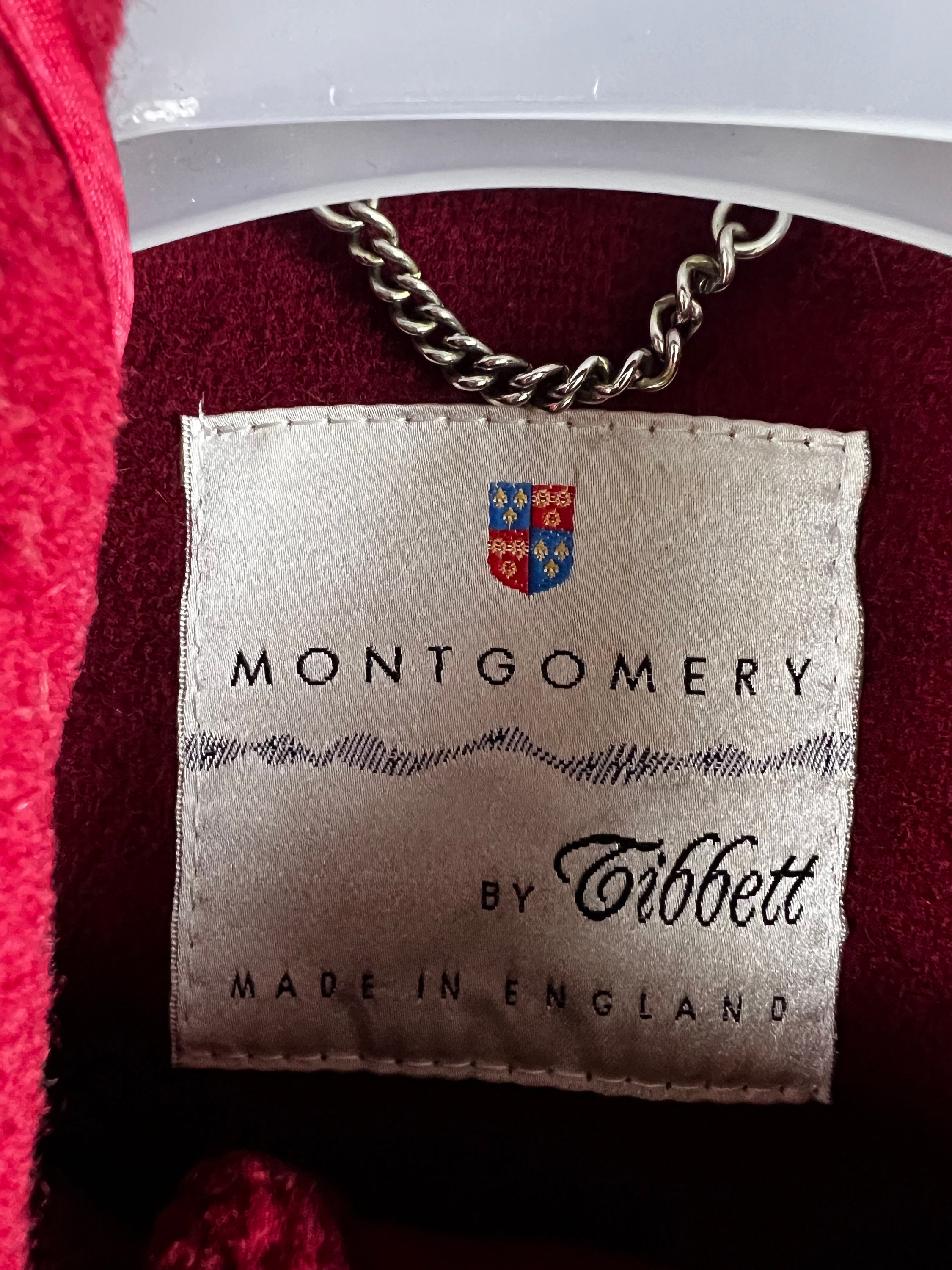ヴィンテージ Montgomery by Tibbett ウール ダッフルコート (レッド