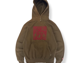 Sudadera con capucha vintage Keith Haring iConic SOS Logo - S