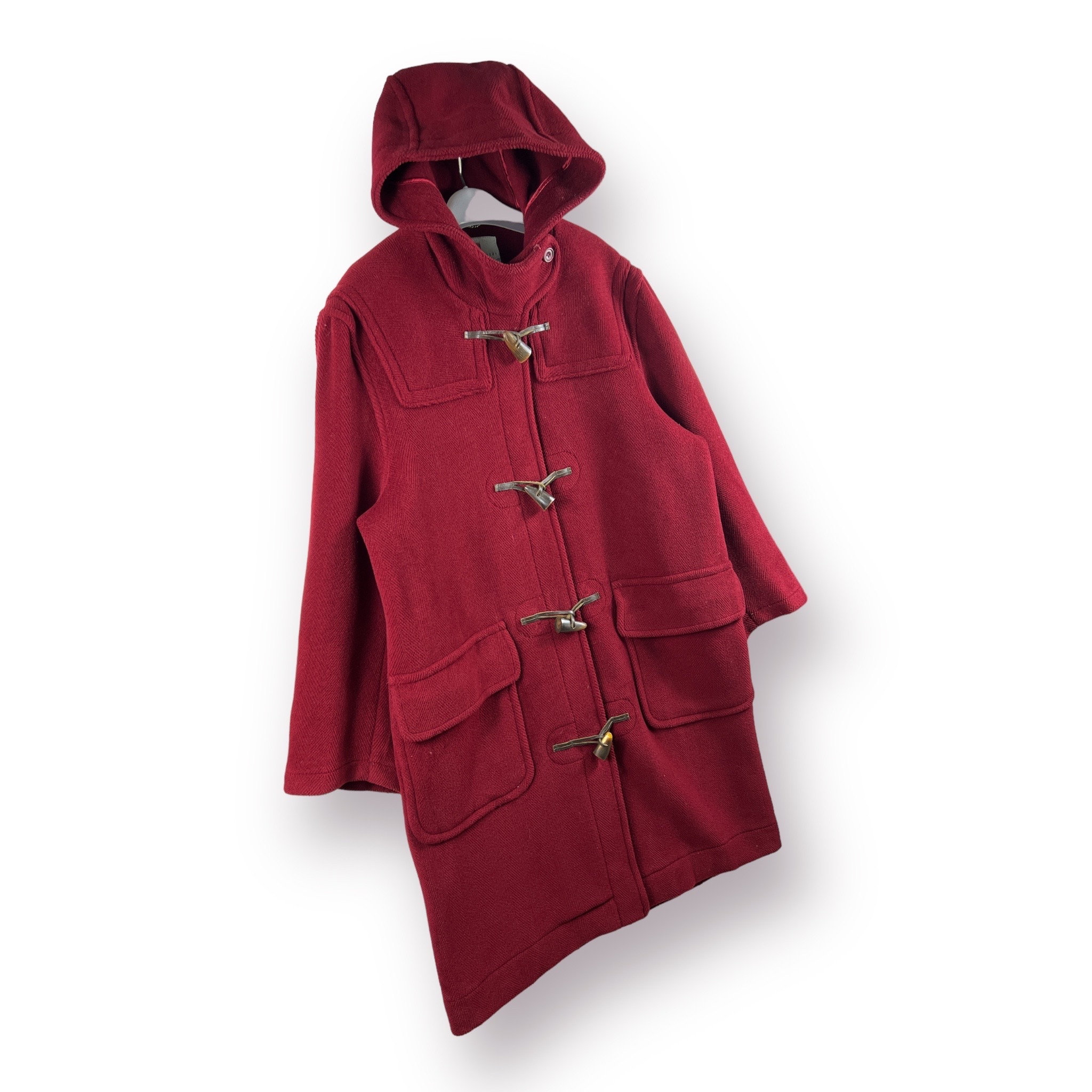 Montgomery モンゴメリー　Tibbett ダッフルロングコート　英国製 ヴィンテージ Montgomery by Tibbett ウール ダッフルコート (レッド