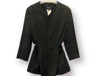Vintage Tricot Comme Des Garcons Asymmetrical Zip Jacket - 2004 A