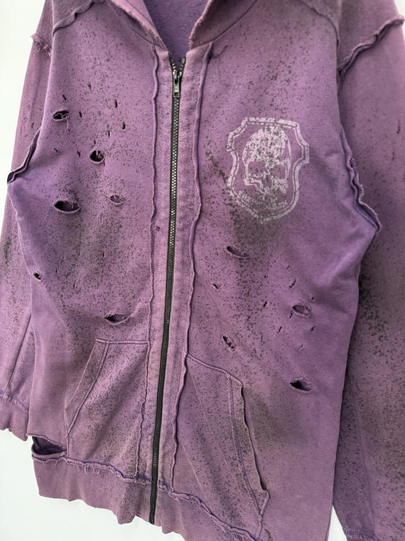 Vintage Sex Pot Revenge Hoodie – Crazy Distressed Punk Skull Sweat