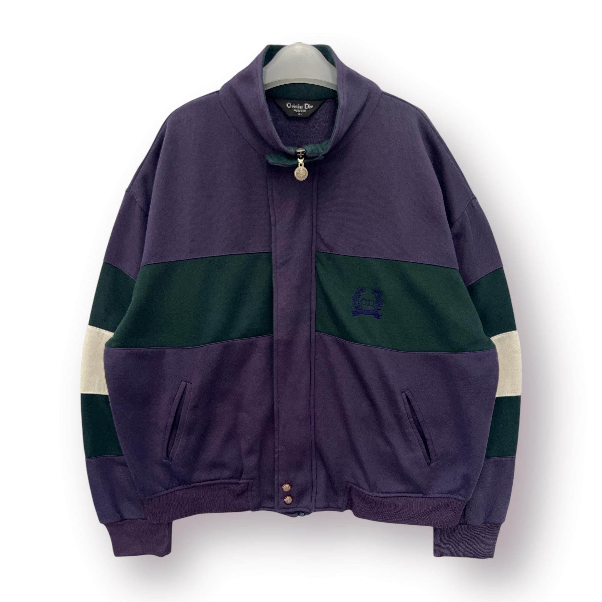 専用 Christian Dior 紫黒 リバーシブルジャケット 古着 Christian Dior（クリスチャンディオール）の「【ヴィンテージ