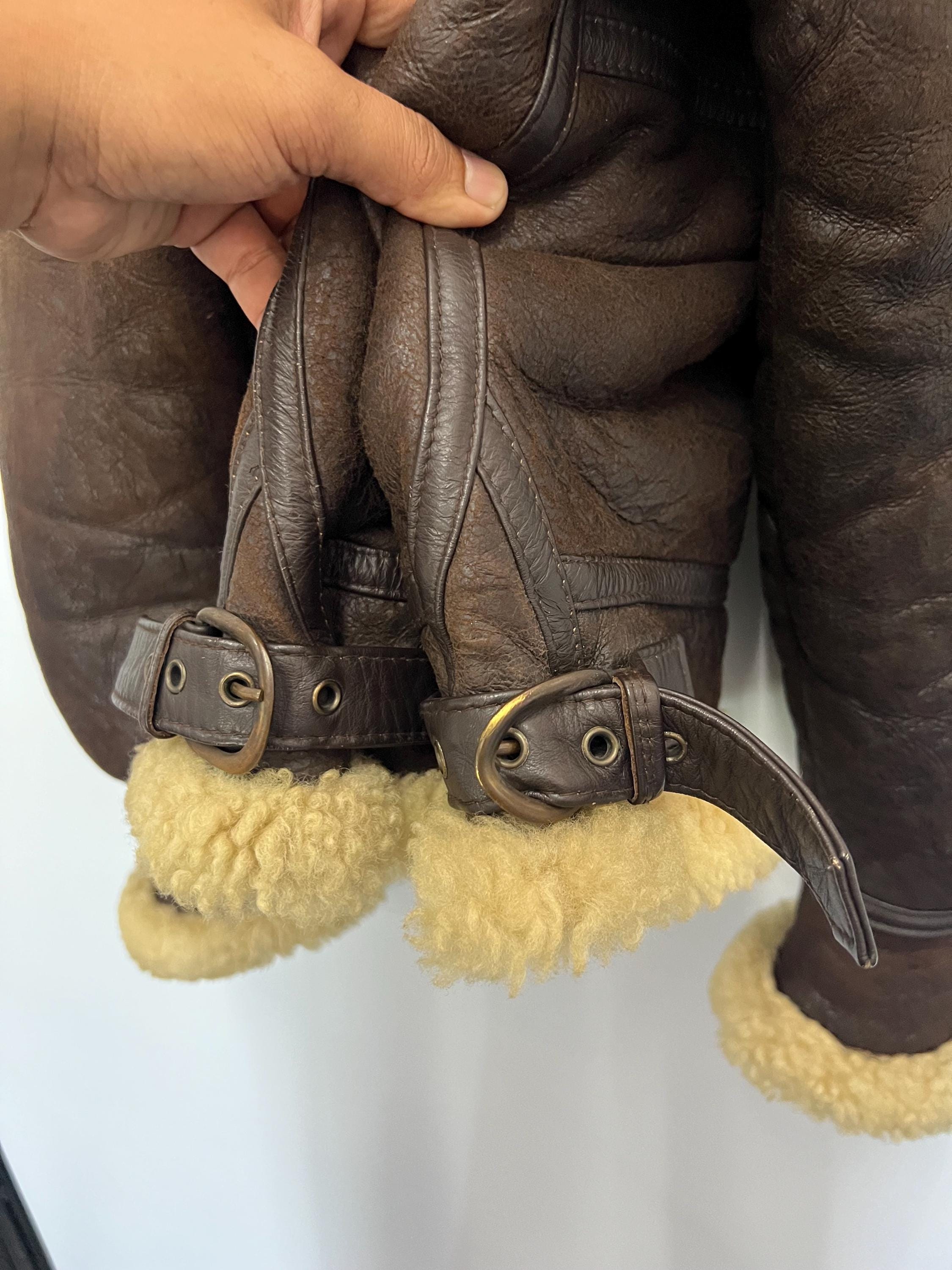 Vintage PŌTTAR Flyer Type B-3 Made in Korea Heavy Leather