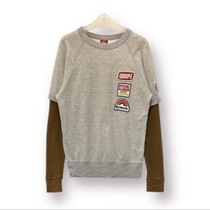 Vintage Hysteric Glamour Patches Round Neck Sweatshirt