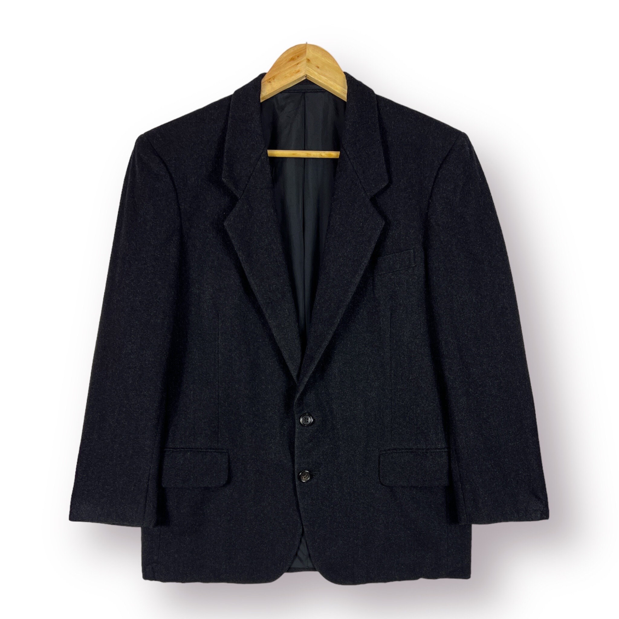 ジャケット・アウター 80s comme des garcons homme deux jacket Vintage 80's CDG Comme Des Garçons Homme Wool Zipper Light