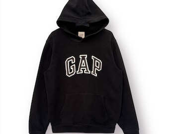 Y2K Vintage GAP Men's Hoodie Size Small, 2000s, Blue Hoodie, Urban