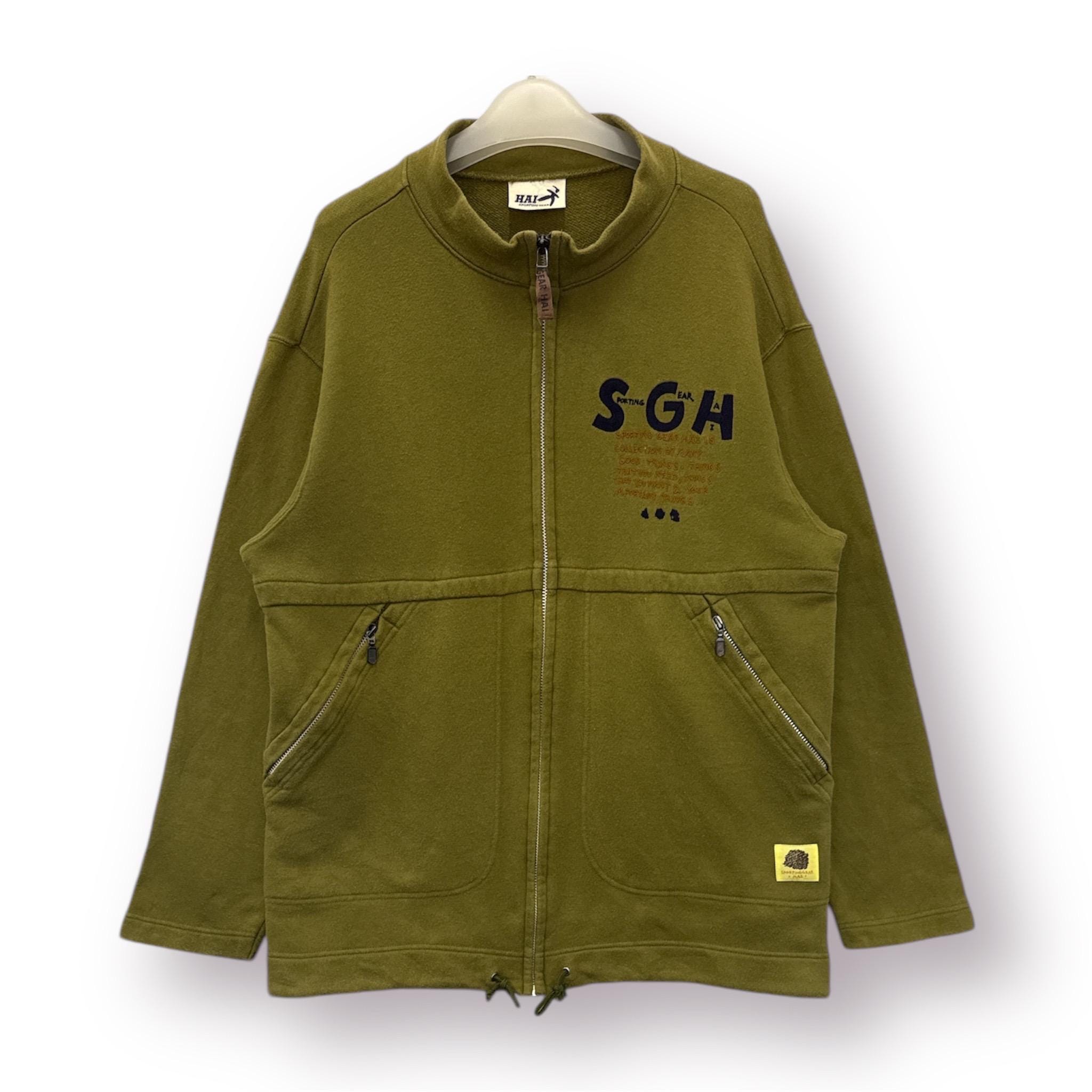 トップス Archive HAI ISSEY MIYAKE Pocket Sweat Vintage Hai Sporting Gear Issey Miyake Zipper Sweat Jacket M