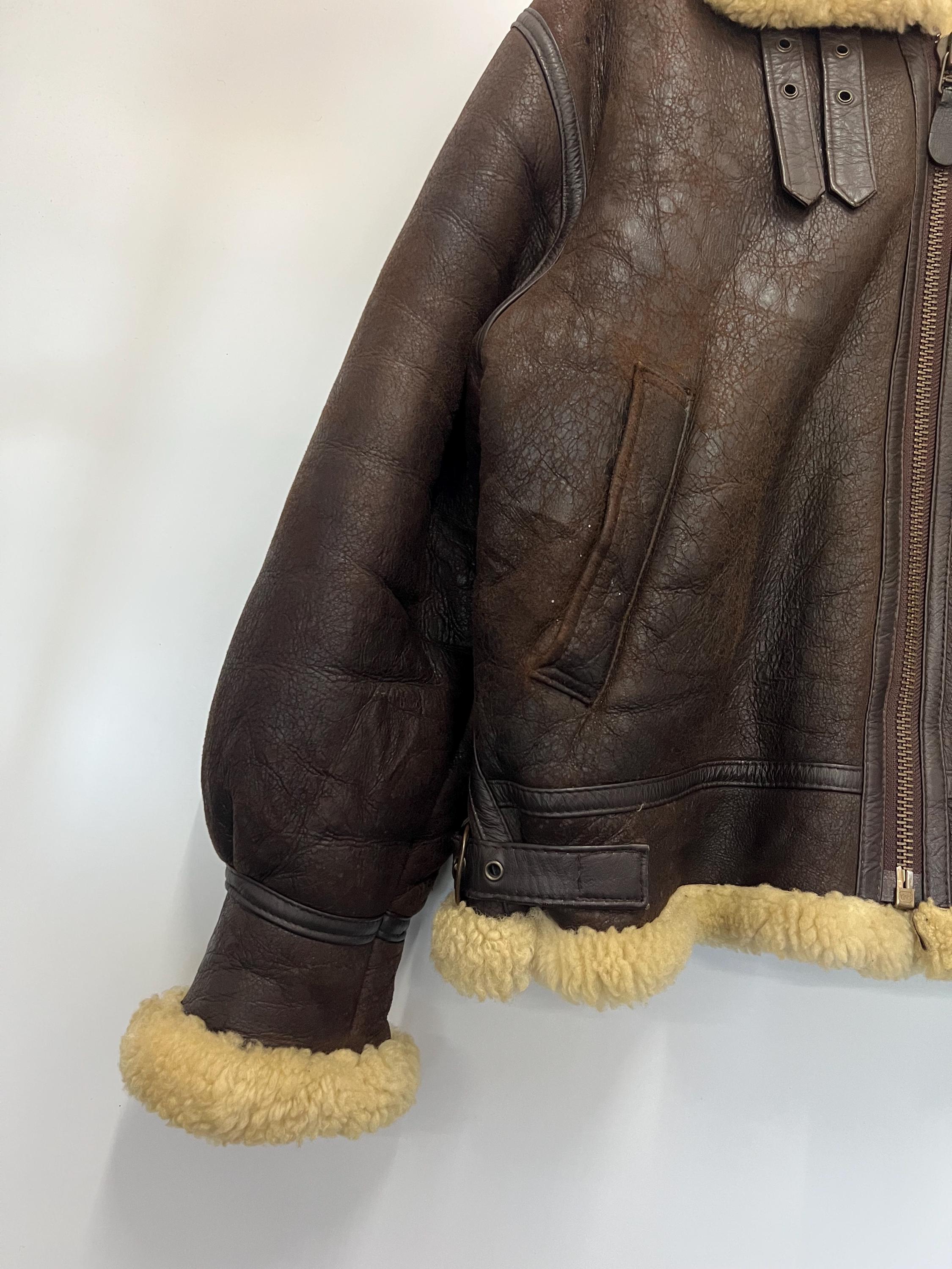 TYPE B-3・羊皮・４８(Ｌ)・1942-07・USARMY・KOREA Vintage PŌTTAR Flyer Type B-3 Made in Korea Heavy Leather