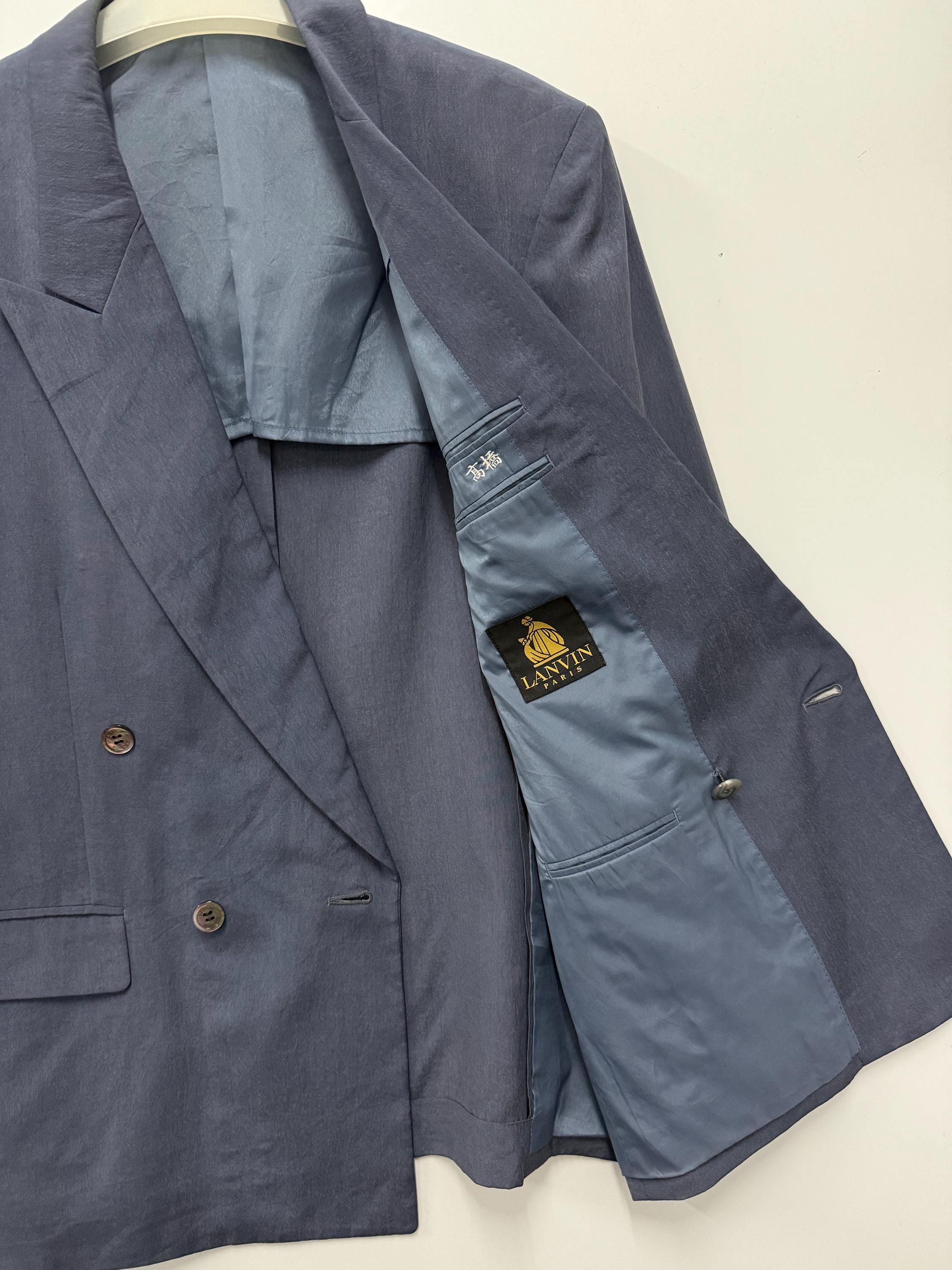 Vintage Lanvin Paris Double Breasted Tailored Blazer Jacket - Etsy